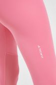 Легінси для тренувань adidas Performance Techfit 3-Stripes колір рожевий з принтом