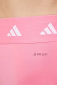 Легінси для тренувань adidas Performance Techfit 3-Stripes колір рожевий з принтом