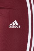 Легінси adidas жіночі колір бордовий візерунок