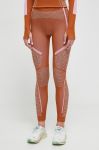 Легінси для тренувань adidas by Stella McCartney x TERREX True Nature колір помаранчевий візерунок Легінси для тренувань adidas by Stella McCartney x TERREX True Nature колір помаранчевий візерунок
