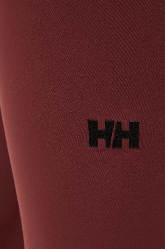 Спортивні легінси Helly Hansen Roam жіночі колір бордовий однотонні фото 4