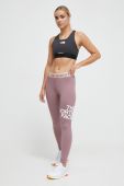 Легінси для тренувань The North Face колір рожевий з принтом