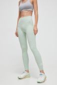 Спортивні легінси The North Face жіночі колір зелений однотонні