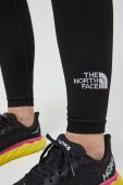 Спортивні легінси The North Face жіночі колір чорний однотонні