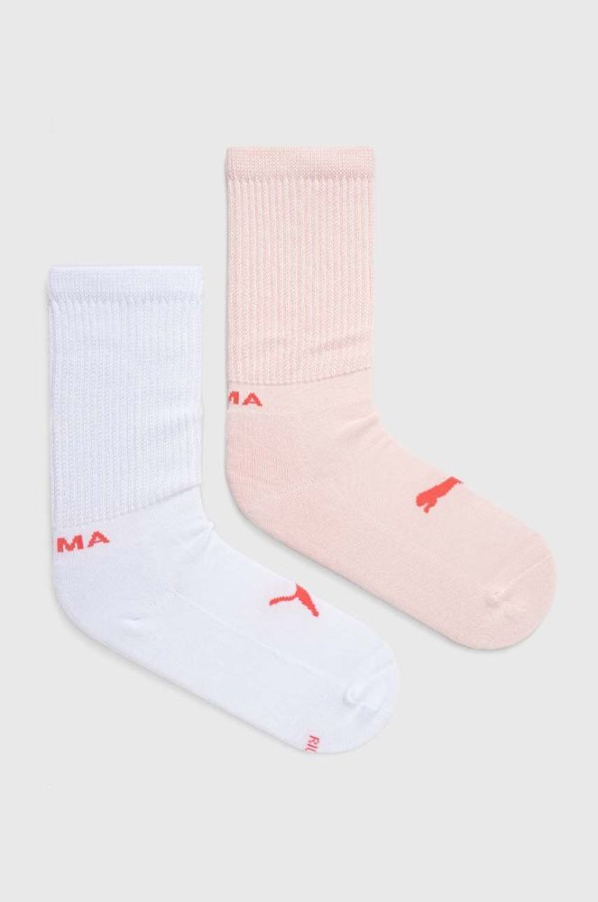 Шкарпетки Puma 2-pack жіночі колір рожевий (3578071)