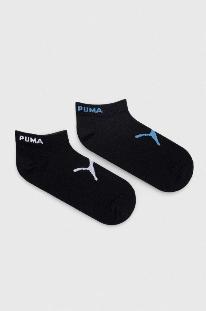 Шкарпетки Puma 2-pack жіночі колір чорний (3575235)