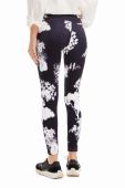 Легінси Desigual жіночі колір чорний візерунок (3415749)