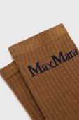 Шкарпетки з домішкою кашеміру Max Mara Leisure колір коричневий (3438089)