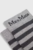 Шкарпетки з домішкою кашеміру Max Mara Leisure колір сірий (3438092)