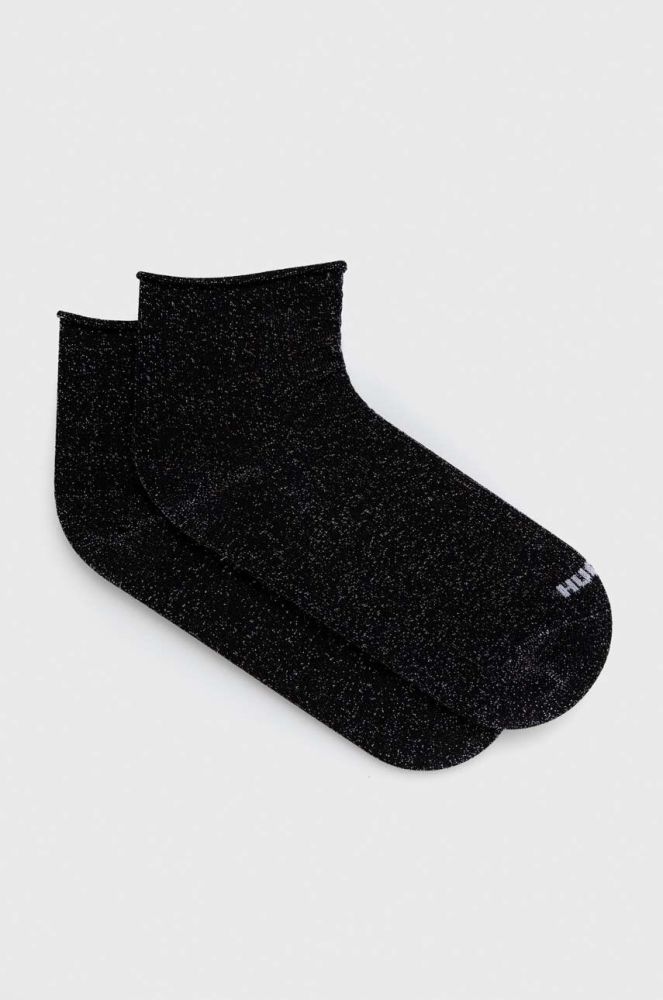 Шкарпетки HUGO 2-pack жіночі колір чорний (3564304)