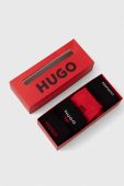 Шкарпетки HUGO 4-pack жіночі колір чорний