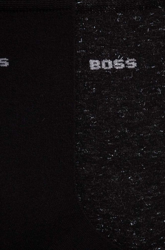 Шкарпетки BOSS 2-pack жіночі колір чорний (3598181) фото 3