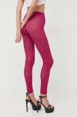 Легінси Pinko жіночі колір рожевий візерунок