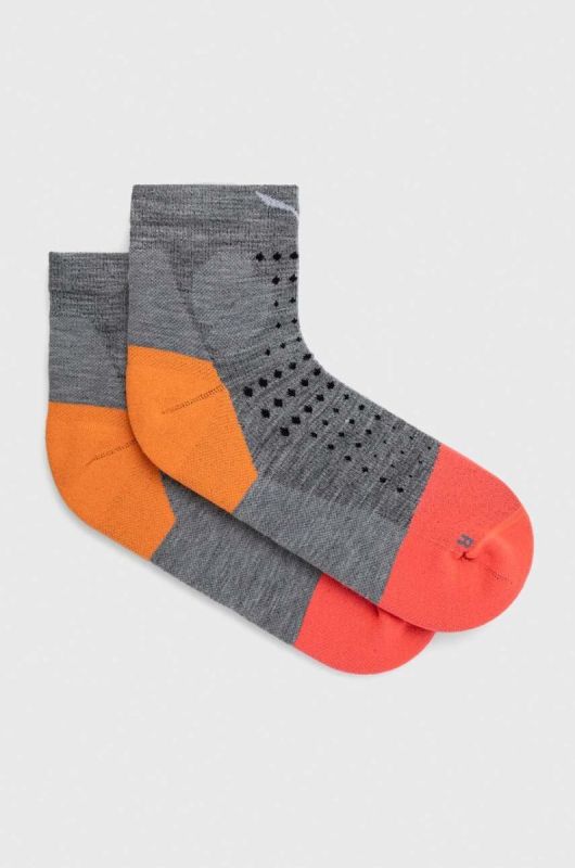 Шкарпетки Salewa Pedroc Merino Quarter колір сірий