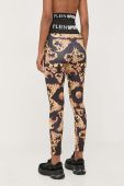 Легінси PLEIN SPORT жіночі колір чорний візерунок