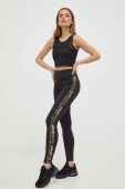 Легінси PLEIN SPORT жіночі колір чорний з принтом (3686425)