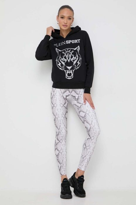 Легінси PLEIN SPORT жіночі колір сірий візерунок