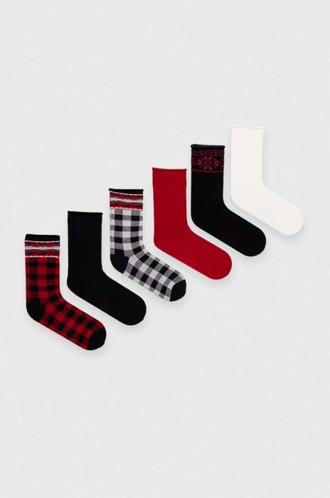 Шкарпетки Lauren Ralph Lauren 6-pack жіночі колір барвистий