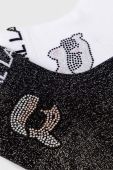 Шкарпетки Karl Lagerfeld 2-pack жіночі колір чорний