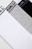 Шкарпетки Karl Lagerfeld 3-pack жіночі колір чорний
