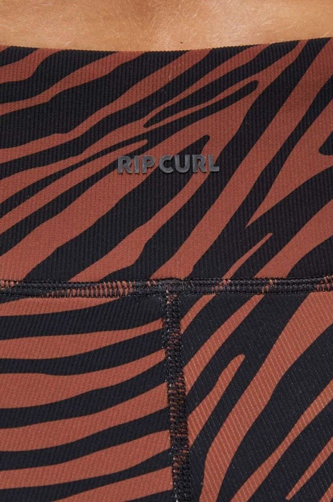 Легінси для тренувань Rip Curl Mirage Sun Tribe колір коричневий візерунок фото 4