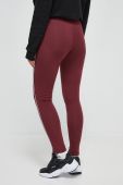 Легінси Reebok жіночі колір бордовий однотонні