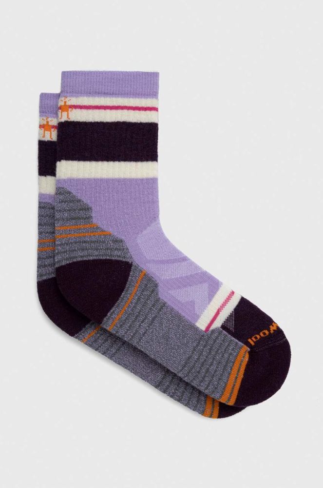 Шкарпетки Smartwool Hike Full Cushion Saturnsphere колір фіолетовий
