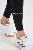 Легінси Tommy Hilfiger жіночі колір чорний однотонні (3496933)