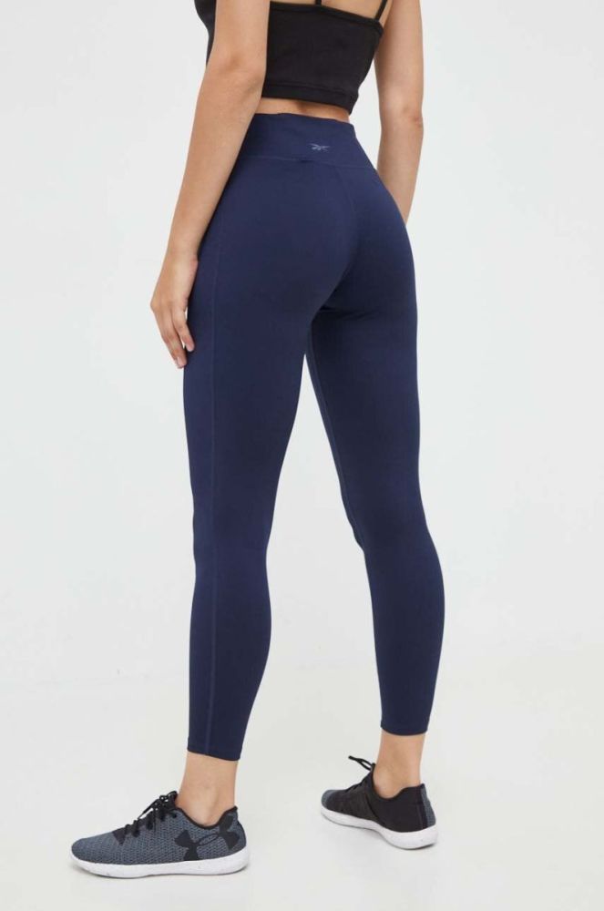Легінси для тренувань Reebok Workout Ready колір синій однотонні (3556455) фото 3