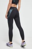 Легінси для бігу Reebok колір чорний візерунок