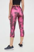 Легінси для тренувань Reebok Identity колір рожевий візерунок
