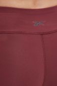Легінси для тренувань Reebok Lux Collection колір бордовий однотонні