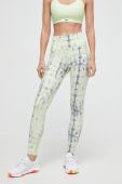 Легінси для тренувань Reebok Lux Perform колір жовтий візерунок