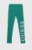 Дитячі легінси Guess колір зелений з принтом