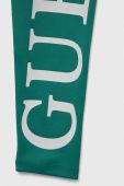 Дитячі легінси Guess колір зелений з принтом