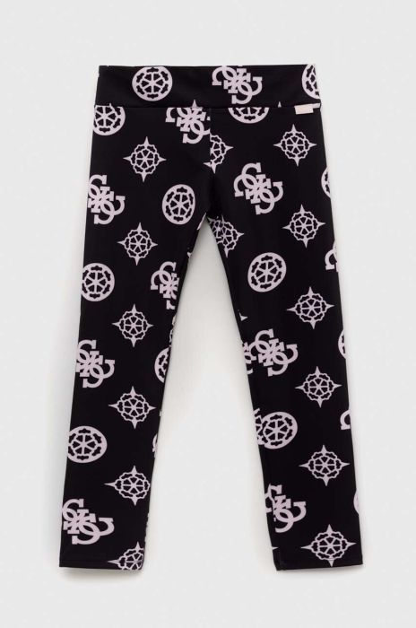 Дитячі легінси Guess колір чорний візерунок (3296726)