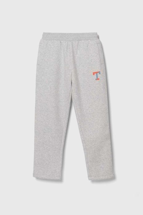 Дитячі спортивні штани Tommy Hilfiger колір сірий з принтом (3388226)