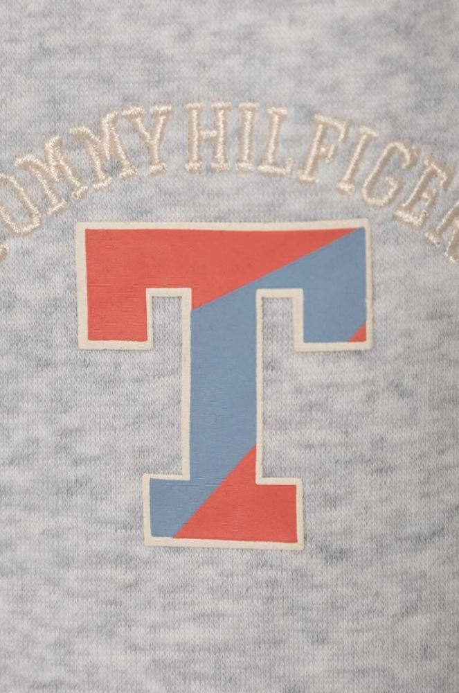 Дитячі спортивні штани Tommy Hilfiger колір сірий з принтом (3388226) фото 3