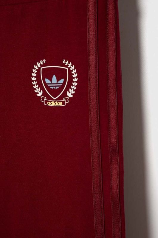 Дитячі легінси adidas Originals колір червоний з аплікацією фото 2