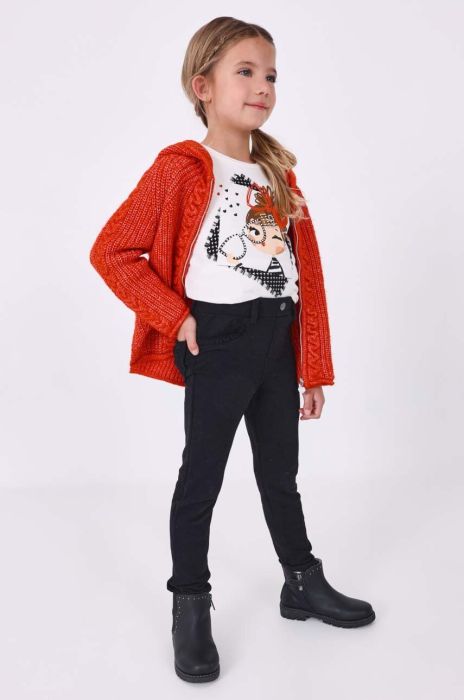 Дитячі штани Mayoral колір чорний однотонні (3420879)