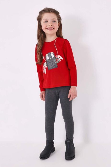 Дитячі легінси Mayoral колір сірий меланж (3420935)