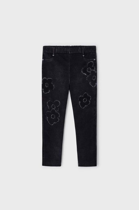Дитячі легінси Mayoral колір чорний з принтом (3438113)