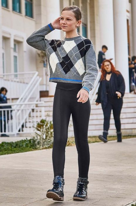 Дитячі легінси Mayoral колір бежевий однотонні (3425096)