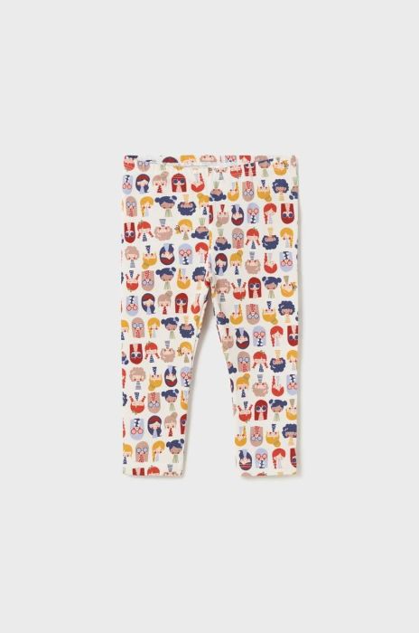 Легінси для немовлят Mayoral колір бежевий візерунок
