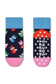 Дитячі шкарпетки Happy Socks Antislip Fox & Flower 2-pack колір синій