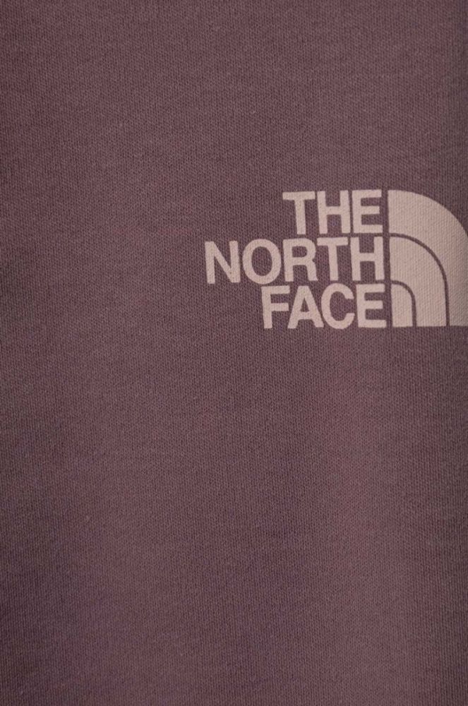 Дитячі легінси The North Face GRAPHIC LEGGINGS колір коричневий з принтом фото 3