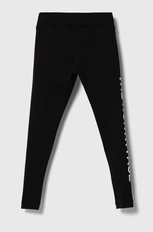 Дитячі легінси The North Face GRAPHIC LEGGINGS колір чорний з принтом фото 2