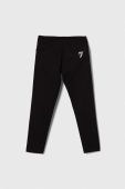 Дитячі легінси EA7 Emporio Armani колір чорний з принтом