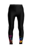 Дитячі легінси Desigual колір чорний візерунок