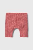 Дитячі бавовняні легінси United Colors of Benetton колір рожевий візерунок (3394448)